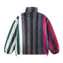 Striped Clash Corduroy Coat