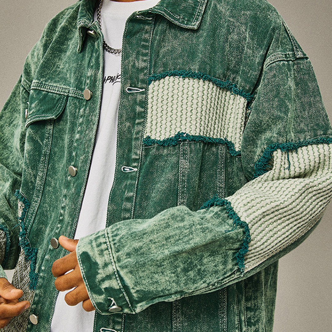 Arrival Green Patchwork Jacket – Attere