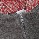 Brushed Wool Plaid Hooded Sweater