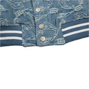 Paisley Etched Denim Jacket