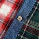 Plaid Denim Clash Jacket