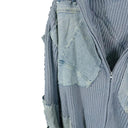 Veste cargo patchwork en jean