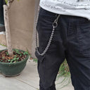 Stainless Steel Beaded Wallet Chain