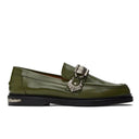 Green Polished Loafers