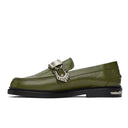 Green Polished Loafers