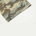 Distressed Camouflage Cargo Jeans