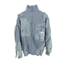 Veste cargo patchwork en jean