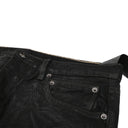 Black Brushed Wax Denim