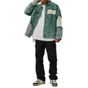 Arrival Green Patchwork Jacket