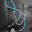 Turquoise Stone Wallet Chain