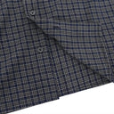 Camisa deshilachada con cuadros degradados