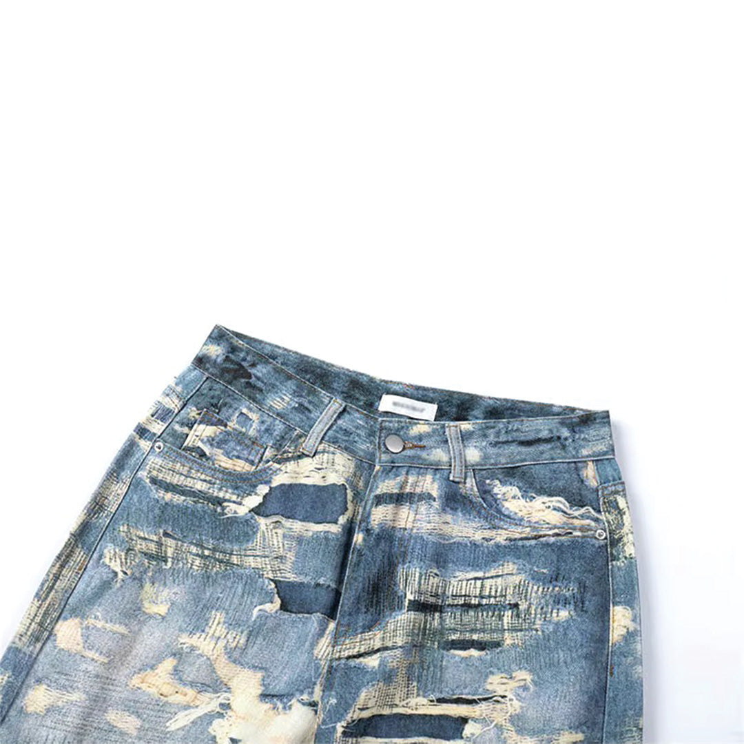 3D Printed Destroyed Denim Jeans – Attere