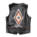 Native Cowhide Leather Vest