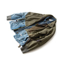 Veste cargo patchwork en jean