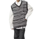 Frayed Knit Sweater Vest