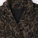 Leopard Wool Coat