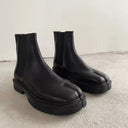 Split Toe Leather Chelsea Boots