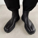 Split Toe Leather Chelsea Boots