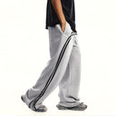 Washed Striped Sweatpants