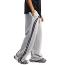 Washed Striped Sweatpants