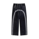 Washed Striped Sweatpants