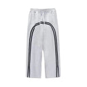 Washed Striped Sweatpants