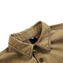 Chemise à carreaux dégradés effilochés