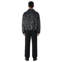 Veste cargo patchwork en jean