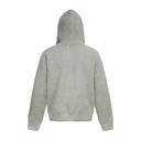 The Grey Textured Knit Half-Zip Hoodie