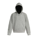The Grey Textured Knit Half-Zip Hoodie