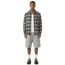 Camisa deshilachada con cuadros degradados