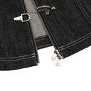 Veste cargo patchwork en jean