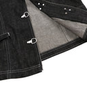 Veste cargo patchwork en jean