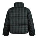 Plaid Mock Puffer Jacket