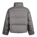 Plaid Mock Puffer Jacket