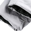 Plaid Mock Puffer Jacket