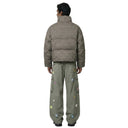 Plaid Mock Puffer Jacket