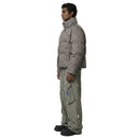 Plaid Mock Puffer Jacket