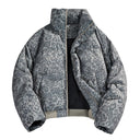 Veste cargo patchwork en jean