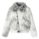 Veste cargo patchwork en jean