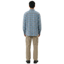 Chemise à carreaux dégradés effilochés