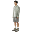 Chemise à carreaux dégradés effilochés