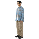 Chemise à carreaux dégradés effilochés