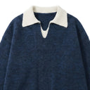 Pull rayé en mohair