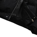 Veste cargo patchwork en jean