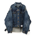 Reconstructed Pinstripe Denim