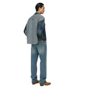 Reconstructed Pinstripe Denim