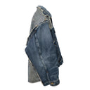 Reconstructed Pinstripe Denim