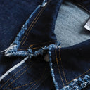 Veste cargo patchwork en jean