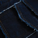 Veste cargo patchwork en jean